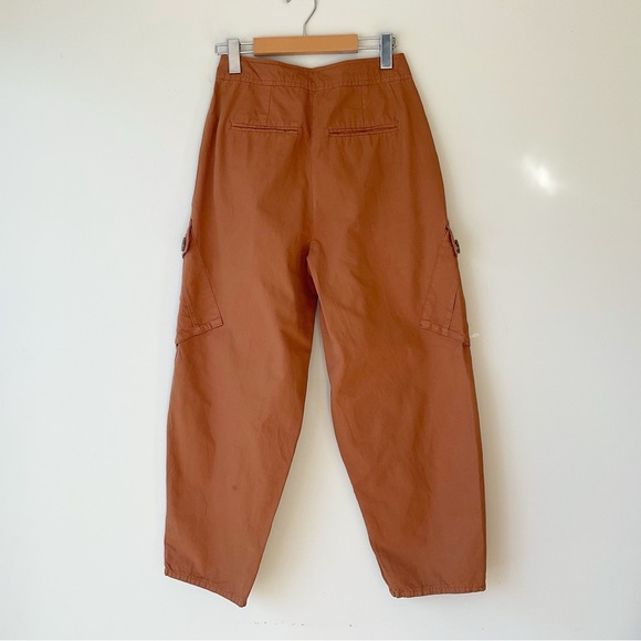 Free People Cargo Pocket Taper Pants in Brown Size 2 NWT - Picture 6 of 12